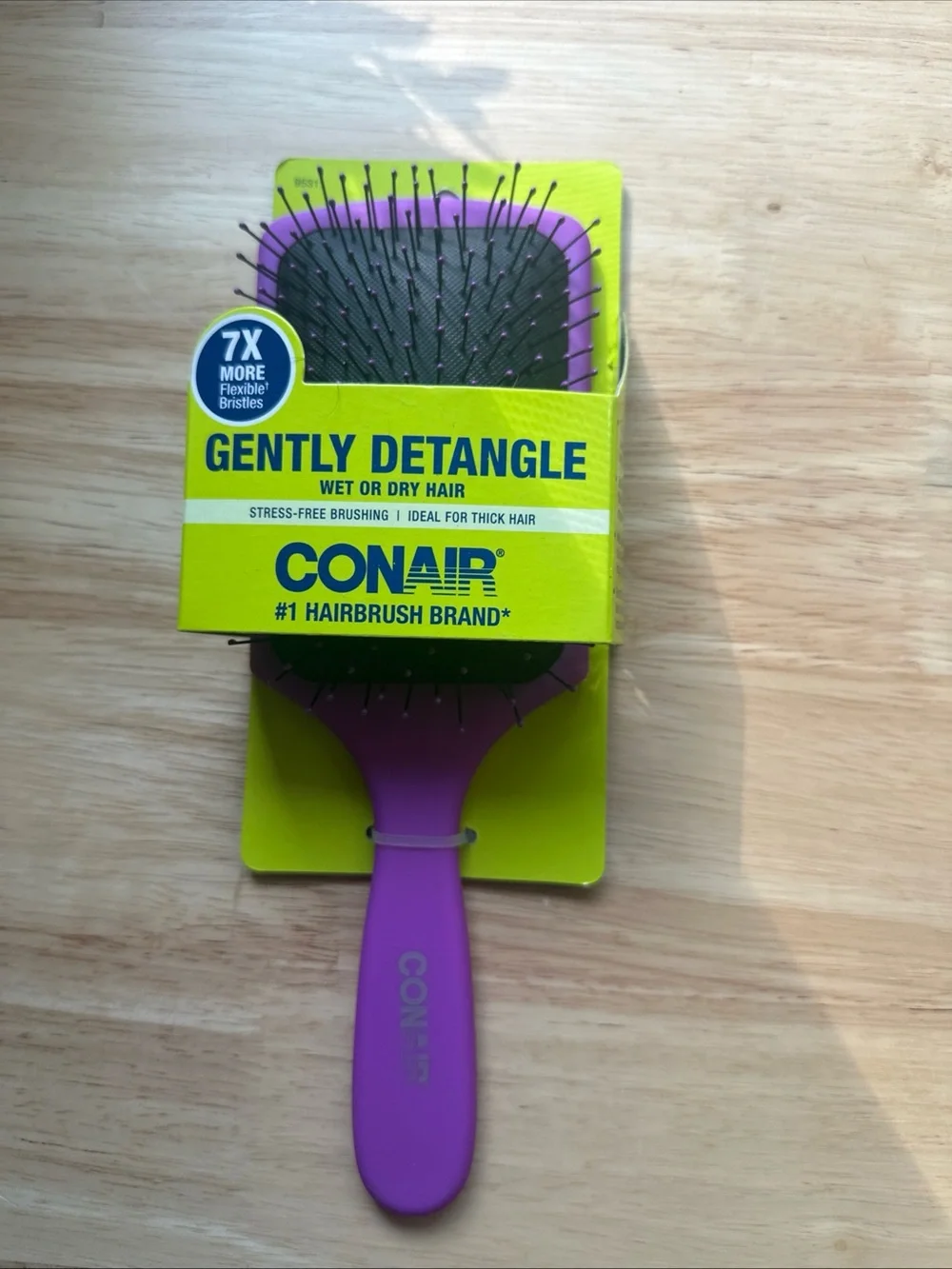 Conair Gently Detangle Paddle Brush — Purple square
